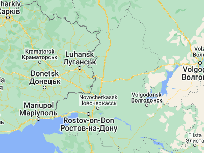 Map showing location of Kamensk-Shakhtinskiy (48.31779, 40.25948)