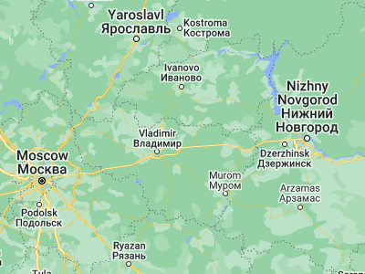 Map showing location of Kameshkovo (56.35305, 41.00941)