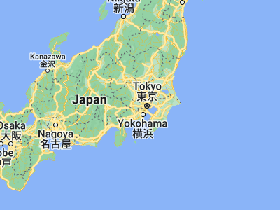 Map showing location of Kami-renjaku (35.68333, 139.55)