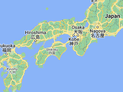 Map showing location of Kamojima (34.06667, 134.35)