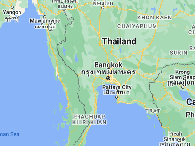 Map showing location of Kamphaeng Saen (13.99966, 99.98981)