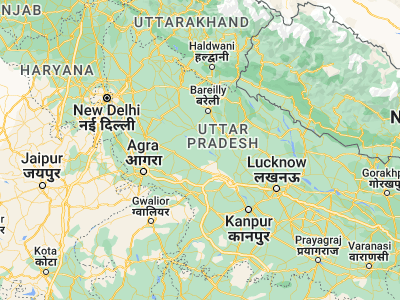 Map showing location of Kampil (27.61252, 79.27793)