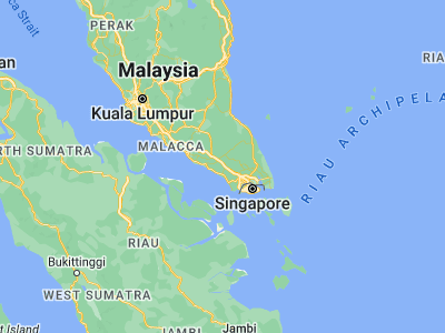 Map showing location of Kampung Simpang Renggam (1.8278, 103.3)