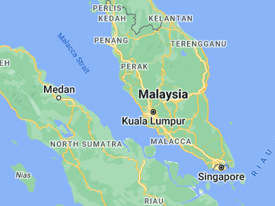 Map showing location of Kampung Tanjung Karang (3.4242, 101.1849)