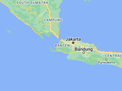 Map showing location of Kampungmasjid (-6.4267, 105.9708)