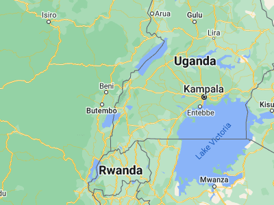 Map showing location of Kamwenge (0.1866, 30.45393)