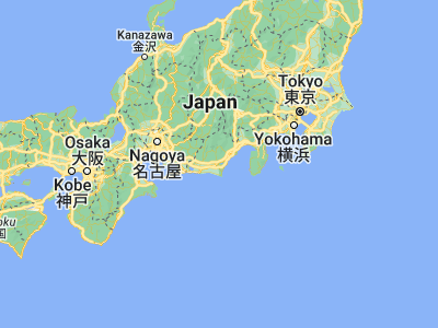 Map showing location of Kanaya (34.81667, 138.13333)