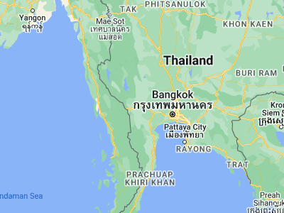 Map showing location of Kanchanaburi (14.00412, 99.54832)