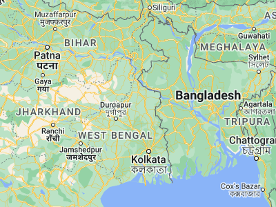 Map showing location of Kāndi (23.95, 88.03333)