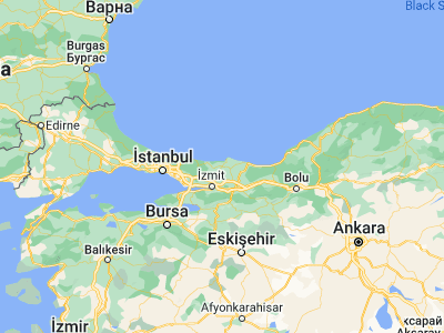 Map showing location of Kandıra (41.07, 30.15262)