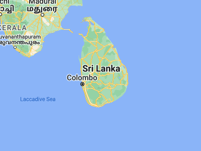 Map showing location of Kandy (7.2955, 80.6356)
