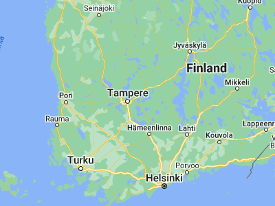 Map showing location of Kangasala (61.46383, 24.07602)