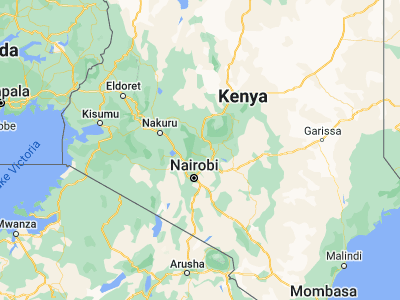 Map showing location of Kangema (-0.68333, 36.96667)