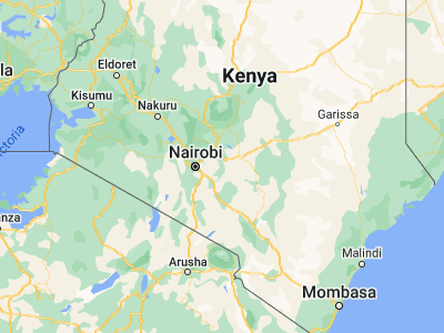 Map showing location of Kangundo (-1.29792, 37.34705)