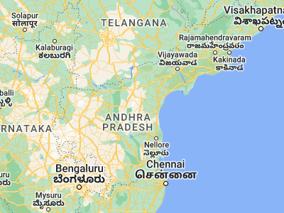 Map showing location of Kanigiri (15.4, 79.51667)