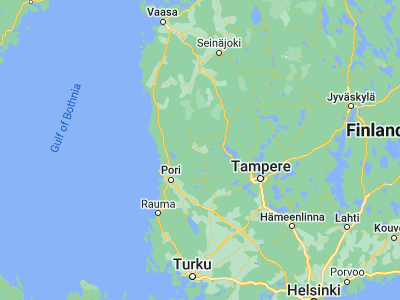 Map showing location of Kankaanpää (61.8, 22.41667)