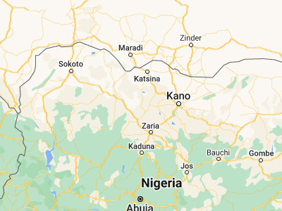 Map showing location of Kankara (11.93016, 7.41267)