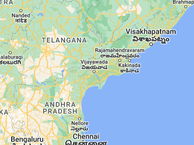 Map showing location of Kankipādu (16.45, 80.78333)