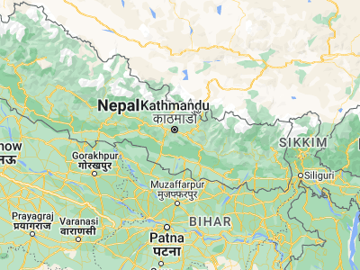Map showing location of kankrabari Dovan (27.62881, 85.45934)