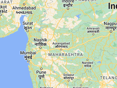 Map showing location of Kannad (20.26667, 75.13333)