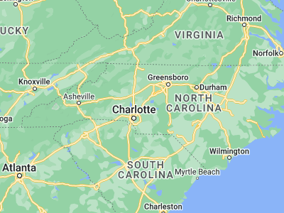 Map showing location of Kannapolis (35.48736, -80.62173)