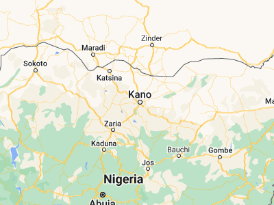Map showing location of Kano (12.00012, 8.51672)
