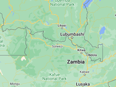 Map showing location of Kansanshi (-12.09514, 26.42727)