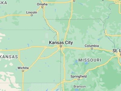 Map showing location of Kansas City (39.11417, -94.62746)