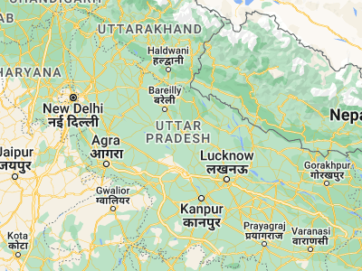 Map showing location of Kānt (27.80961, 79.79228)