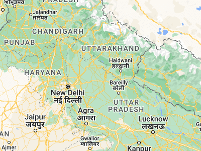 Map showing location of Kānth (29.05952, 78.62874)