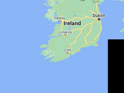 Map showing location of Kanturk (52.16667, -8.9)