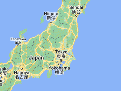 Map showing location of Kanuma (36.55, 139.73333)