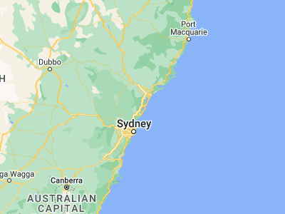 Map showing location of Kanwal (-33.25391, 151.49177)