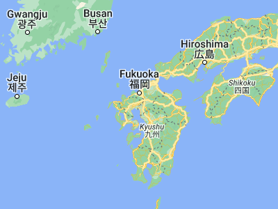Map showing location of Kanzaki (33.3, 130.36667)