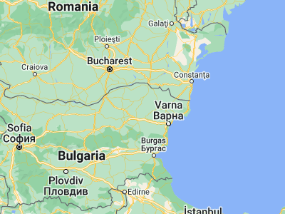Map showing location of Kaolinovo (43.61667, 27.11667)