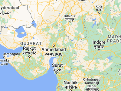 Map showing location of Kapadvanj (23.01667, 73.06667)