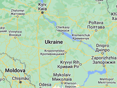 Map showing location of Kapitanivka (48.91719, 31.71671)