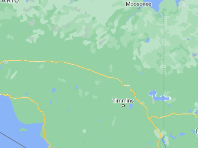 Map showing location of Kapuskasing (49.41694, -82.43308)