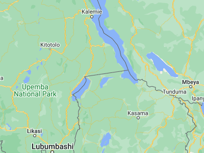Map showing location of Kaputa (-8.46887, 29.66192)