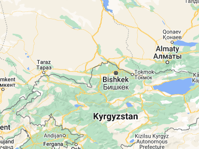 Map showing location of Kara-Balta (42.81423, 73.84813)