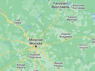 Map showing location of Karabanovo (56.31667, 38.7)