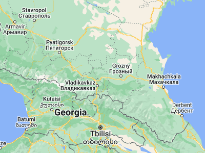 Map showing location of Karabulak (43.30513, 44.89949)