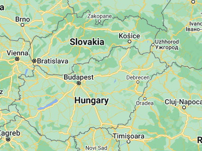 Map showing location of Karácsond (47.72962, 20.03076)