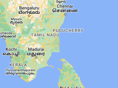 Map showing location of kāraikāl (10.91667, 79.83333)
