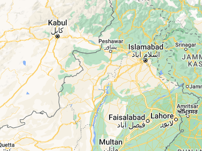 Map showing location of Karak (33.11738, 71.0949)