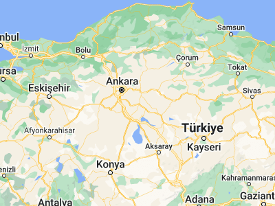 Map showing location of Karakeçili (39.59417, 33.37778)