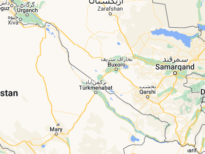 Map showing location of Karakul’ (39.53333, 63.83333)