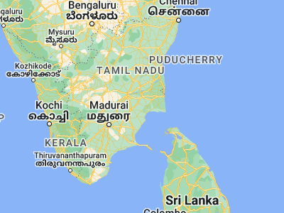 Map showing location of Karambakkudi (10.46667, 79.13333)