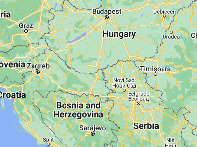 Map showing location of Karanac (45.76056, 18.68444)