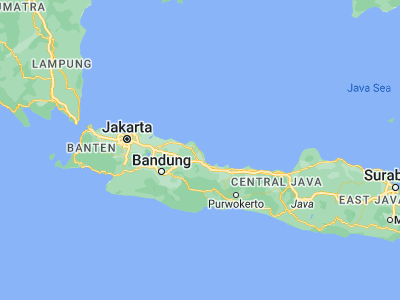 Map showing location of Karangampel (-6.46222, 108.45194)